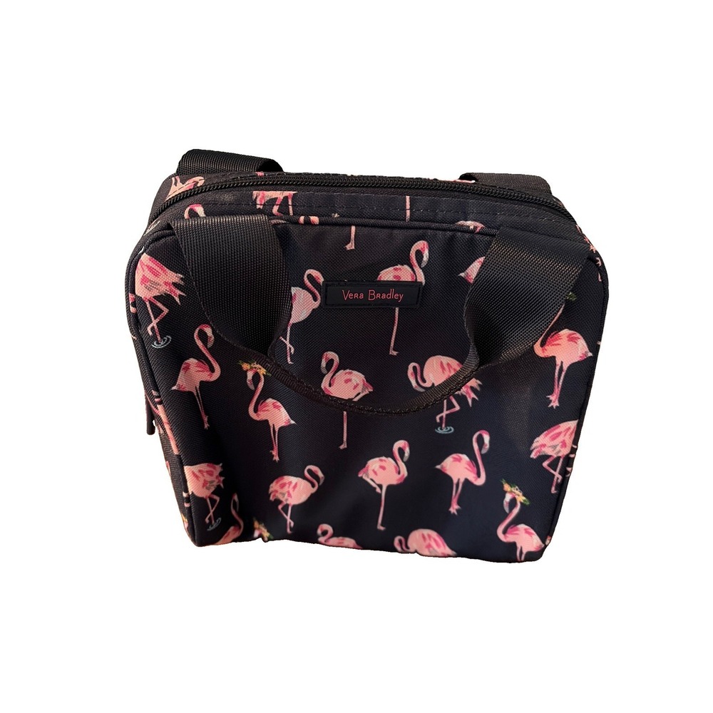 Vera Bradley Flamingo Insulated Lunch Bag Tote Reusable Lunch Cooler